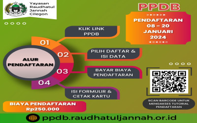 PPDB YAYASAN RAUDHATUL JANNAH TAHUN PELAJARAN 2024/2025